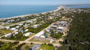 Vista aérea de La Juanita, una zona en constante revalorización donde la naturaleza y la cercanía a José Ignacio definen una de las búsquedas más dinámicas del mercado.
