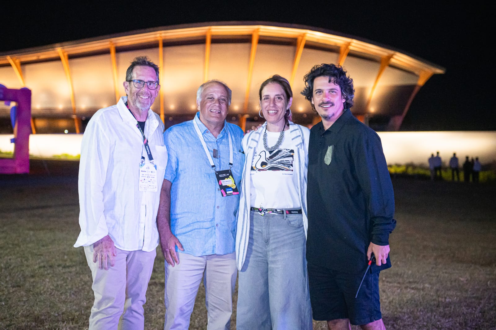 Sergio Fogel, Pablo Brenner, Carolina Kind y Bruno Gadea, organizadores de Punta Tech Meetup