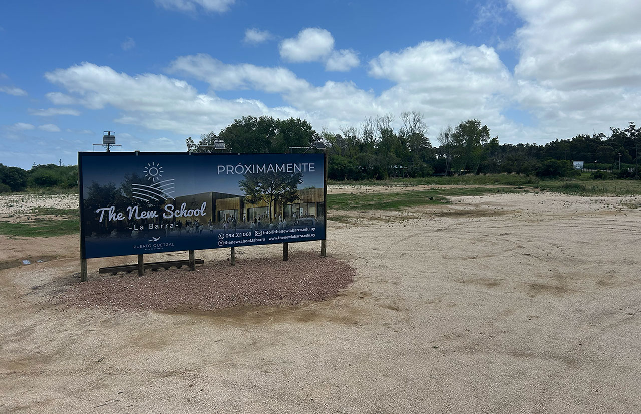 El predio ubicado sobre el Camino del Cerro Eguzquiza donde se construirá la nueva sede del colegio.