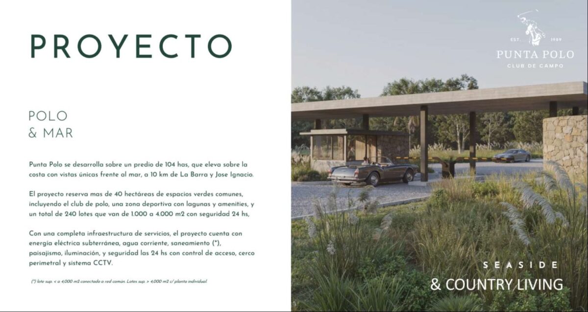 Terrenos en Venta en Punta Polo Club | Eden Rock al Mar