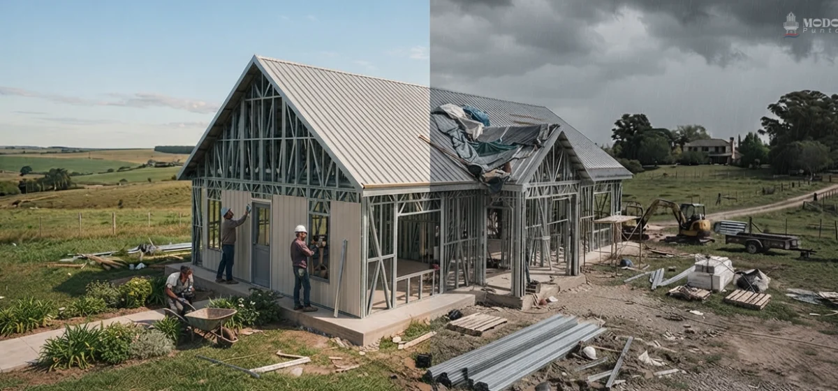 El steel frame se consolida como una alternativa eficiente y rápida para construir en Punta del Este, acortando plazos y ofreciendo previsibilidad en la obra.